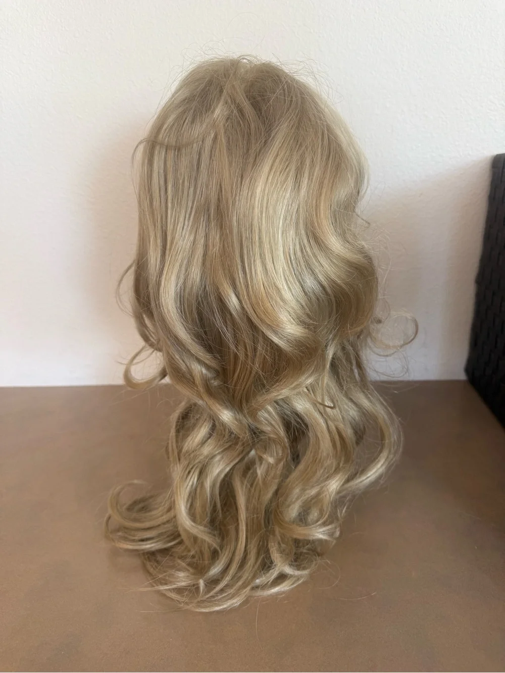 Blonde Synthetic Women’s Wig with Layered Bangs